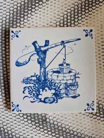 Tegel Mosa Holland – Put – Delfts blauw – Antiek beschikbaar voor biedingen
