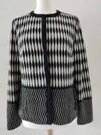 Gerry Weber Collection vest jasje zwart/grijs met patroon, Maat 38/40 (M), Zwart, Ophalen of Verzenden, Zo goed als nieuw