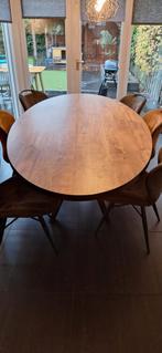 Ovale Eettafel voor 6 Personen, Gebruikt, 100 tot 150 cm, 200 cm of meer, Ophalen of Verzenden