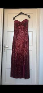 Bordeaux rode galajurk met split, Kleding | Dames, Galajurk, Ophalen of Verzenden, Zo goed als nieuw, Maat 36 (S)