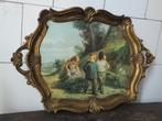 vintage wandbord dienblad made in italy brocante barok fairy, Antiek en Kunst, Verzenden