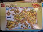 Puzzel Crazy Europe 1000 stukjes, Hobby en Vrije tijd, Denksport en Puzzels, Ophalen, Zo goed als nieuw