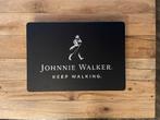 Reclamebord Johnnie Walker logo whisky / whiskey 40x57cm, Verzamelen, Merken en Reclamevoorwerpen, Ophalen of Verzenden, Nieuw