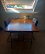 vintage Pastoe eettafel Cees Braakman inclusief twee stoelen, Huis en Inrichting, Ophalen, Gebruikt, 50 tot 100 cm, Vijf personen of meer