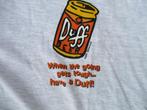 Vintage the Simpsons Duff beer greyt-shirt styled in USA X-L, Kleding | Heren, Ophalen, Info@taurusvintage.nl, Simpsons, Weg en land