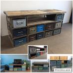 Modulaire KASTEN TV-kast TV-Meubel Meubel Ladekast tot -50%!, Ophalen of Verzenden, Metaal
