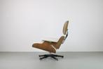Vitra Eames Lounge Chairs , Noten, wit leder, Huis en Inrichting, Fauteuils, Metaal, Nieuw, 75 tot 100 cm, Minder dan 75 cm
