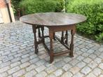 19e eeuw ca 1850 mooie ronde tafel sidetable hangoor gateleg, Antiek en Kunst, Antiek | Meubels | Tafels, Ophalen