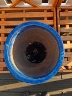 Grote Blauwe Plantenpot, Ophalen, Gebruikt, 40 cm of meer, Rond