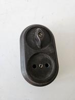 Vintage Bakeliet Stopcontact met Schakelaar, Doe-het-zelf en Verbouw, Ophalen of Verzenden, Gebruikt, Stopcontact