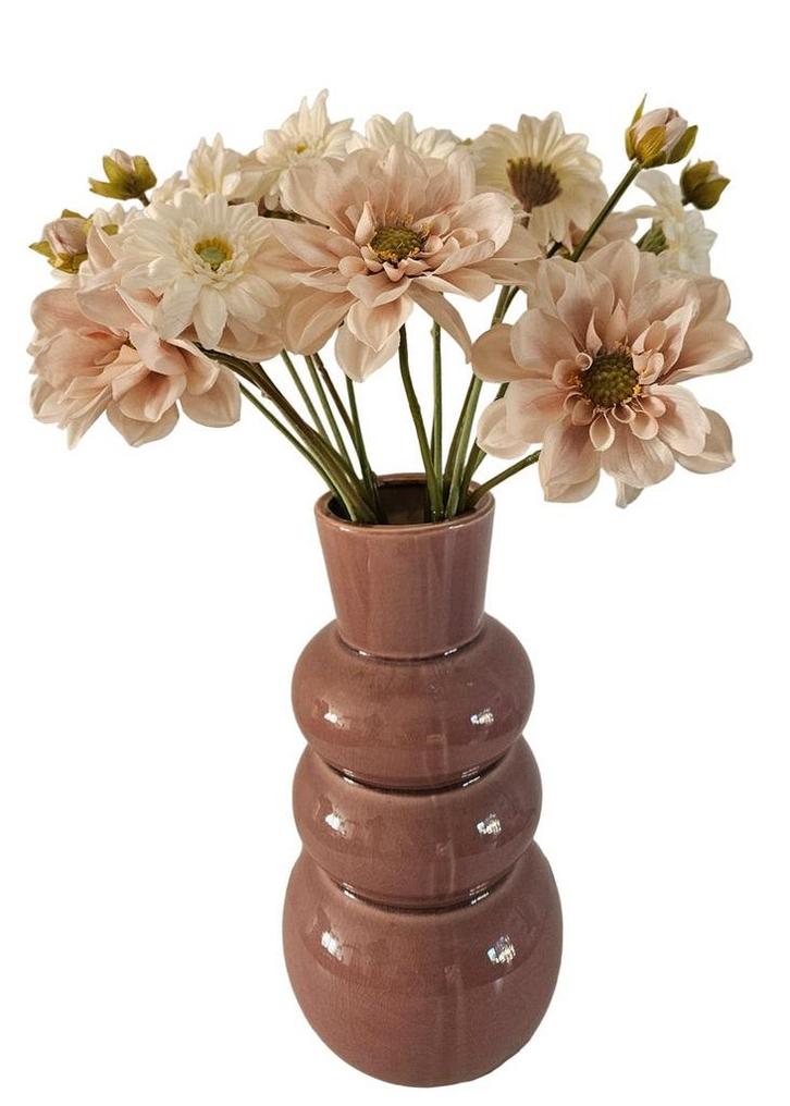 Boeket zijden bloemen in pastelkleuren wit lichtroze, Huis en Inrichting, Woonaccessoires | Kunstplanten en Kunstbloemen, Ophalen of Verzenden