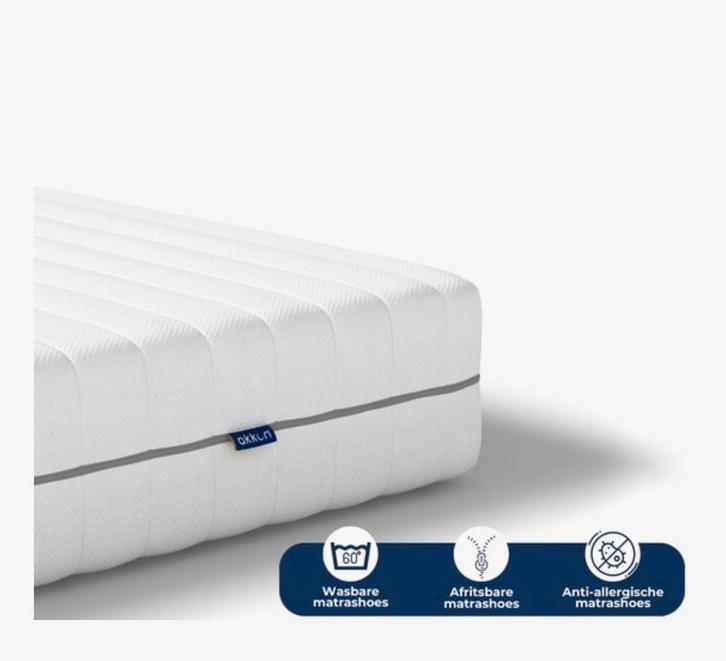 Akkon koudschuim matras 90x180, Huis en Inrichting, Slaapkamer | Matrassen en Bedbodems, Zo goed als nieuw, 90 cm, Eenpersoons