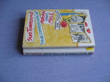 Sue Townsend: Adrian Mole (2 titels gebonden met stofomslag) beschikbaar voor biedingen