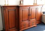 KLASSIEK WAND/TV MEUBEL KERSENKLEUR, Huis en Inrichting, Ophalen, Gebruikt, 100 tot 150 cm, Eikenhout