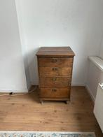 Vintage Houten Nachtkastje / Ladekast, Huis en Inrichting, Kasten | Dressoirs, Minder dan 50 cm, Gebruikt, Ophalen of Verzenden