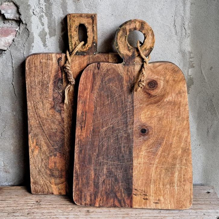 Landelijke brocante houten broodplank snijplank plank Etage3, Huis en Inrichting, Woonaccessoires | Overige, Gebruikt, Ophalen of Verzenden