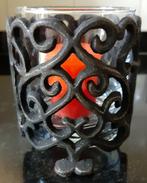 Smeedijzeren waxinelichthouder brocant landelijk, Antiek en Kunst, Ophalen of Verzenden