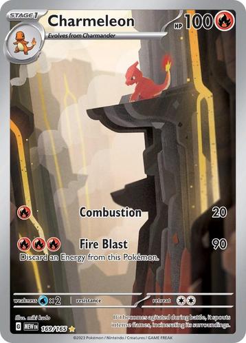 Pokémon 151: Charmeleon Full Art 169/165 beschikbaar voor biedingen