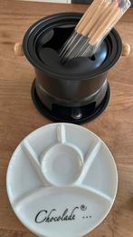 Chocolade fondue 6 persoons set, Ophalen of Verzenden, Zo goed als nieuw, Overige materialen, Overige typen