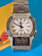 Vintage horloge Casio ana-digi, aw-61, zeldzaam verzameling, Verzenden, Gebruikt, Wit, Vintage Casio ana-digi