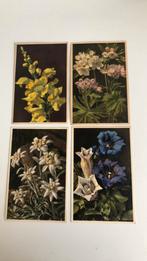 Thema bloemen. 4 kaarten, rond 1940.o.a. Edelweiss, Verzamelen, Ansichtkaarten | Themakaarten, Gelopen, Verzenden