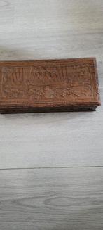 Houten Sierdoos met Snijwerk, Minder dan 50 cm, Gebruikt, Minder dan 50 cm, Ophalen of Verzenden