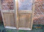 273,5hx127br Dubbele hoge smalle paneeldeuren, geloogd, Antiek en Kunst, Ophalen