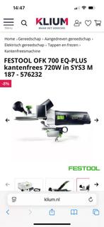 Festool ofk 700 set plus!!, Ophalen of Verzenden, Zo goed als nieuw, Elektrisch