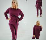 Leuke tweedelige set in de kleur magenta (donker-cyclaam)., Kleding | Dames, Huispakken, Ophalen of Verzenden, Nieuw