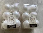 Witte kerstballen 12 of 24 stuks, Ophalen of Verzenden, Zo goed als nieuw