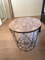 Bijzettafel / mand draadstaal, Huis en Inrichting, Tafels | Bijzettafels, Ophalen, Rond, Minder dan 55 cm, 45 tot 60 cm