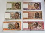 Madagaskar Franc Biljetten Set, Postzegels en Munten, Ophalen of Verzenden, Setje
