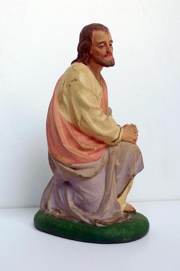 Losse Jozef h 17,5 cm - los beeld uit oude gipsen kerstgroep beschikbaar voor biedingen
