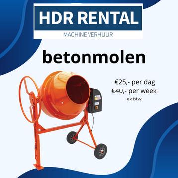 Betonmolen te huur / huren  beschikbaar voor biedingen