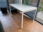 Eettafel of bureau wit, Huis en Inrichting, Tafels | Eettafels, Ophalen, Gebruikt, 100 tot 150 cm, 50 tot 100 cm