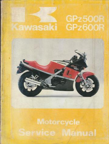 Kawasaki GPZ 500R GPZ 600 R Ninja Service Manual (7280z) beschikbaar voor biedingen