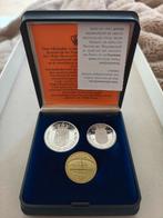 Herinnerings munten 30 april 1980, Ophalen of Verzenden, Koningin Beatrix