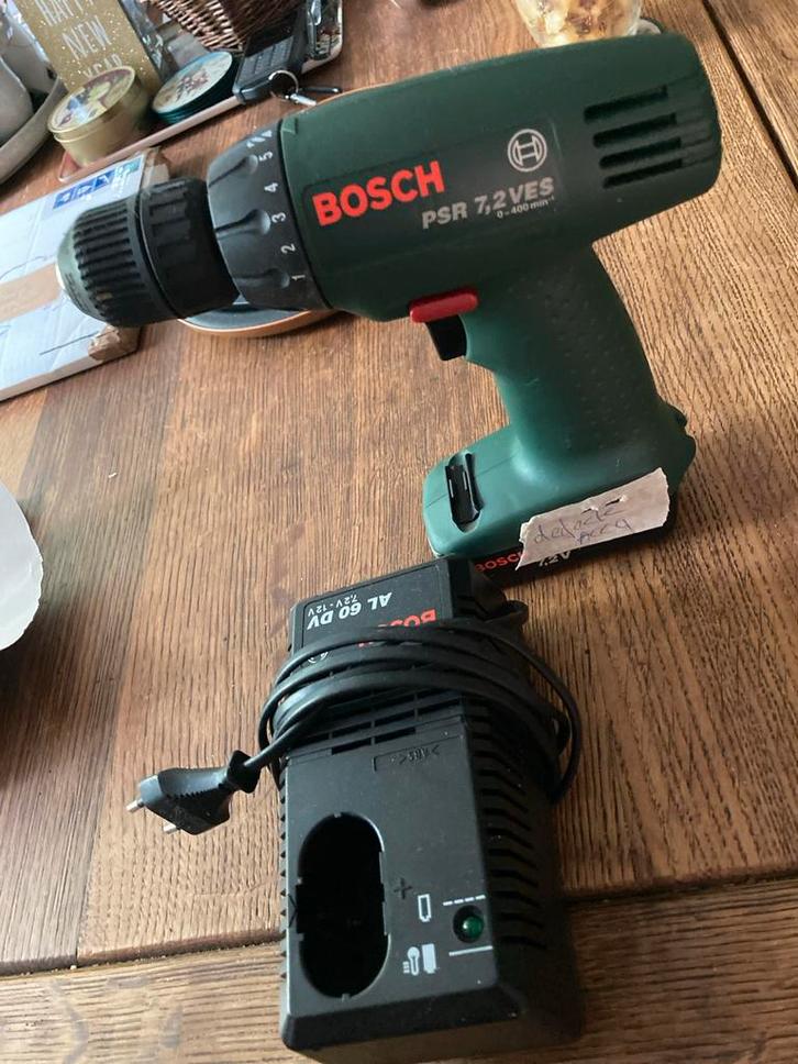 Bosch PSR 7.2VES Accuboormachine (Defecte Accu), Doe-het-zelf en Verbouw, Gereedschap | Boormachines, Gebruikt, Boor- en Schroefmachine