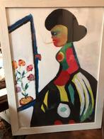 R. Raveel  Gesigneerd en Gedateerd 1996, Antiek en Kunst, Kunst | Schilderijen | Klassiek, Ophalen