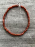 echte bloedkoralen armband met gouden kapittelstokje, Sieraden, Tassen en Uiterlijk, Antieke sieraden, Ophalen of Verzenden, Goud