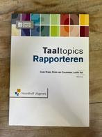 (Studie)boek: Taaltopics - Rapporteren, Ophalen of Verzenden, Zo goed als nieuw, HBO, Noordhoff Uitgevers
