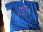 Blauw met roze shirt gemaakt voor een Pink Ribbon actie. XL., Blauw, Maat 46/48 (XL) of groter, Ophalen of Verzenden, Korte mouw