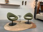 2 Nieuw Artifort Shark Lounge Draaifauteuils Groen stoel, Nieuw, 75 tot 100 cm, Ophalen of Verzenden, Leolux Harvink Jori Rolf Benz Design on Stock Eyye Montis Arco