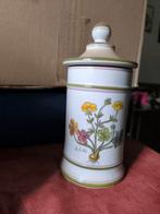 Mooie gebloemde porseleinen pot, Ophalen of Verzenden