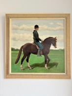 Schilderij G.J. Adema welsh pony met ruiter, Antiek en Kunst, Kunst | Schilderijen | Klassiek, Ophalen