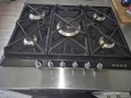 Smeg Gasfornuis - 5 pits - RVS buitenmaat 68x50, Gebruikt, 60 cm of meer, Ophalen of Verzenden, Gas