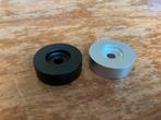 Aluminium Single Puck - 45 toeren adapter - zwart of zilver, Ophalen of Verzenden, Gebruikt, Single