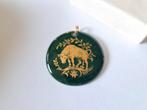 Antiek emaille hanger gesigneerd, Verzenden, Overige materialen, Hanger