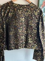 Chique kort jasje/ bolero met gouddraad en zijde, Kleding | Dames, Zwart, Zo goed als nieuw, Jasje, Ophalen