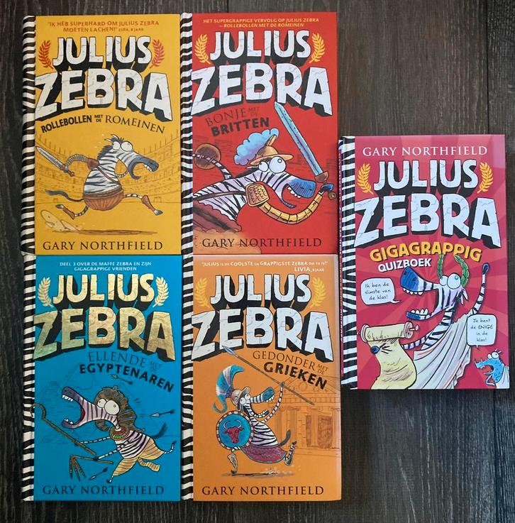 5X JULIUS ZEBRA - Gary Northfield, Boeken, Kinderboeken | Jeugd | 10 tot 12 jaar, Zo goed als nieuw, Ophalen of Verzenden